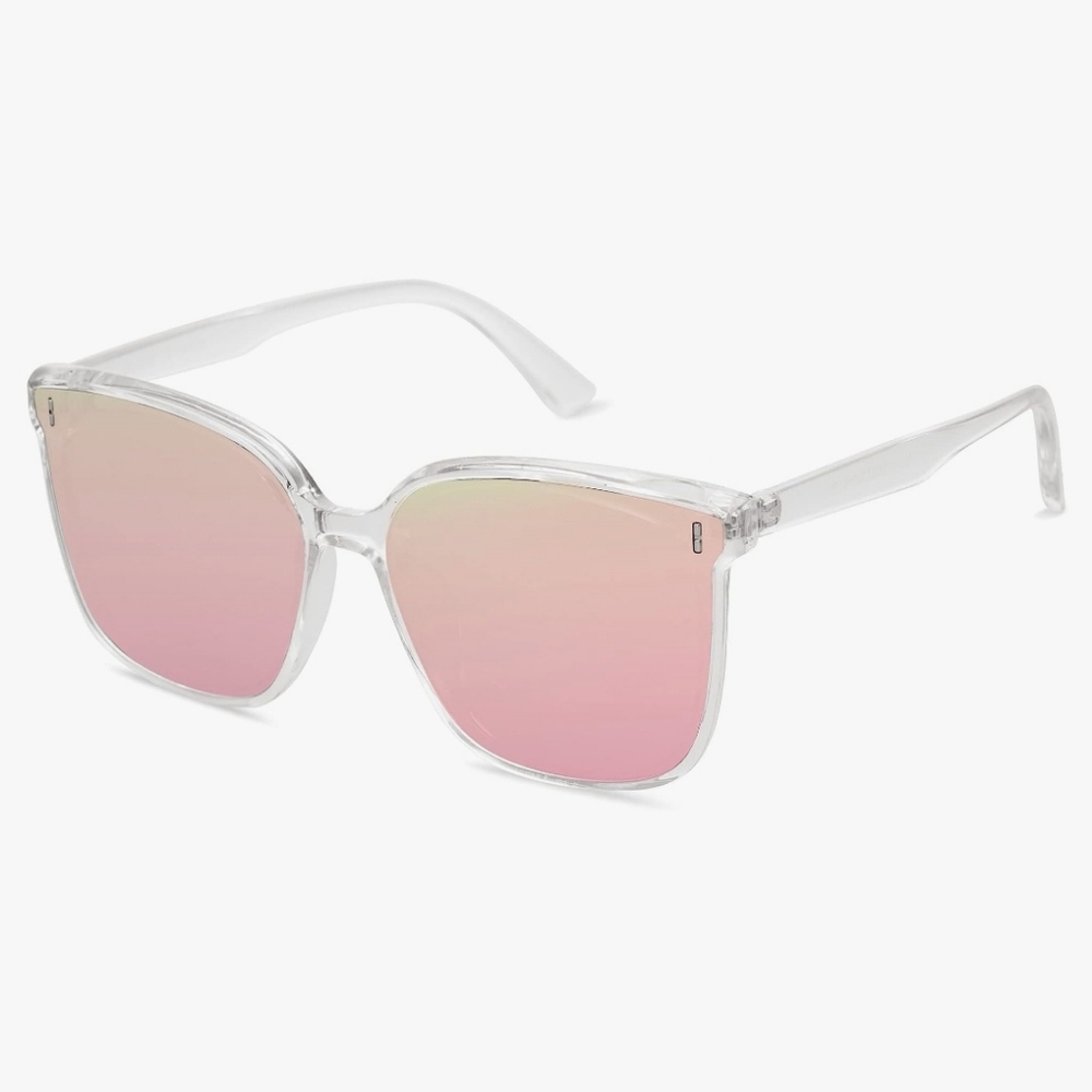 Sunglasses Vintage Style Shades Unisex SJ2157, Clear/Pink